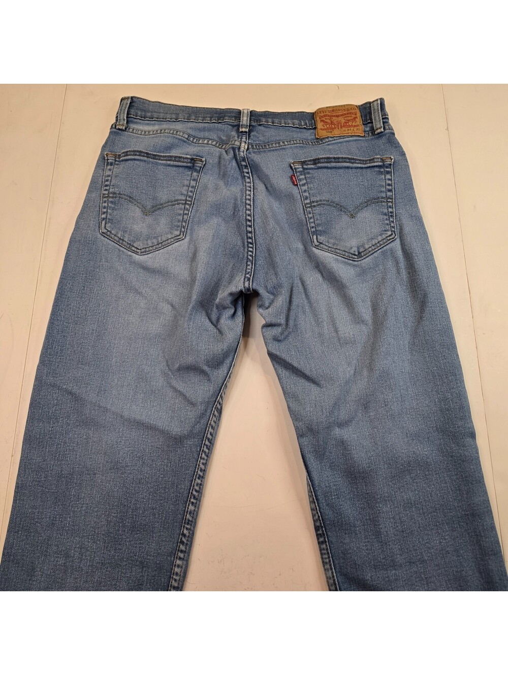 Y2K Levi's 505 Regular Fit Jeans Mens 34x32 Blue Medium Wash Denim
